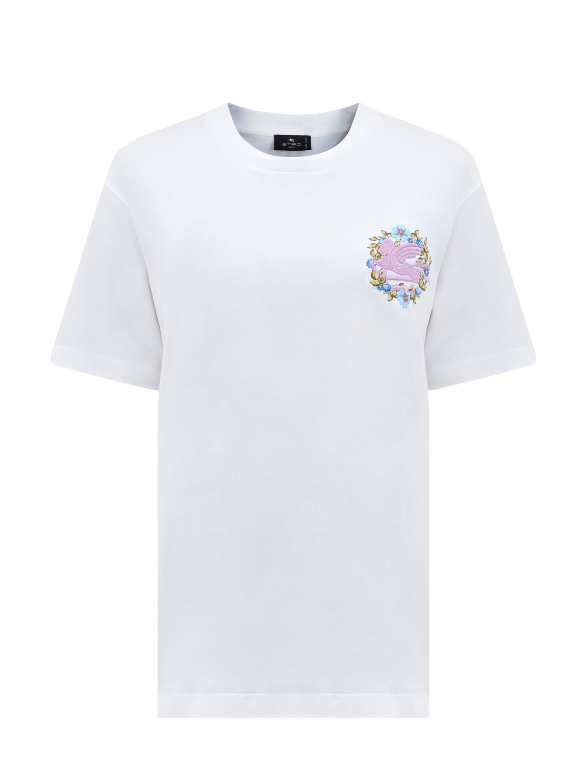 

Свободная футболка из хлопка джерси с вышитым логотипом, Мульти, Свободная футболка из хлопка джерси с вышитым логотипом